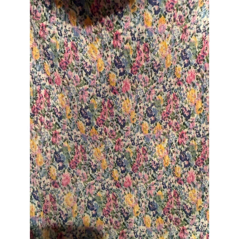 Just Me Maxi Dress Womens Size S Purple Floral Off Shoulder Puff Sleeve - Picture 2 of 7